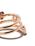 18kt rose gold Figlia dei Fiori chalcedony, garnet, moonstone and diamond ring